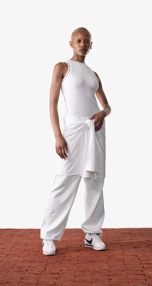 White Erib Tank Top White Women Daily Paper Tops