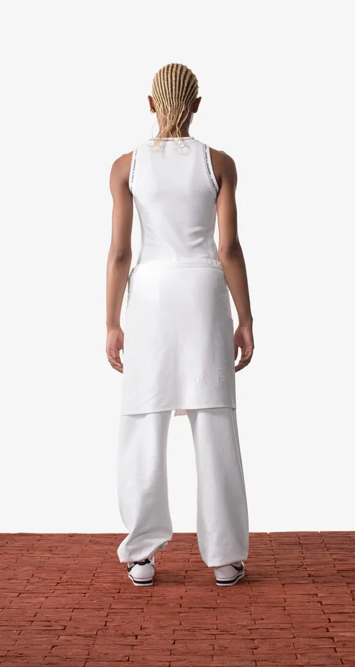 White Erib Tank Top White Women Daily Paper Tops