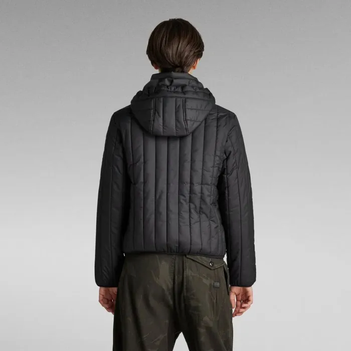 Winter Coats Women GStar RAW Meefic Vertical Quilted Jacket Dark Black