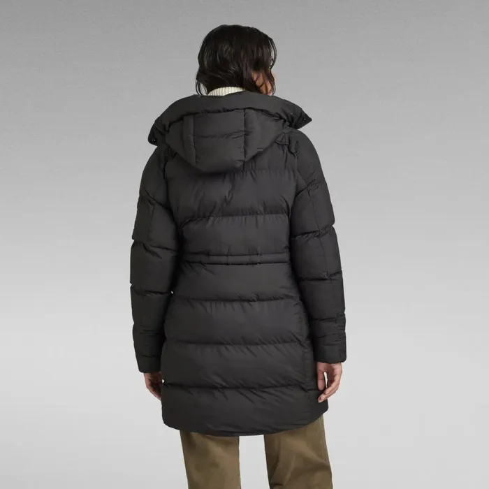 Winter Coats Women GStar RAW Whistler Parka Puffer Jacket Dark Black