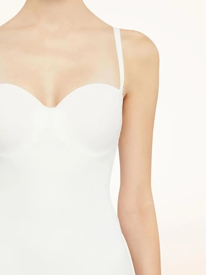 Wolford Mat De Luxe Form String Body White Women Bodies and Dresses