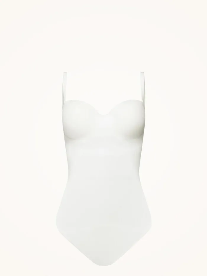 Wolford Mat De Luxe Form String Body White Women Bodies and Dresses