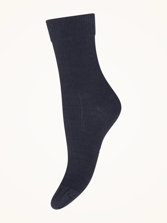 Wolford Merino Rib Support Socks Deep Night Women Socks