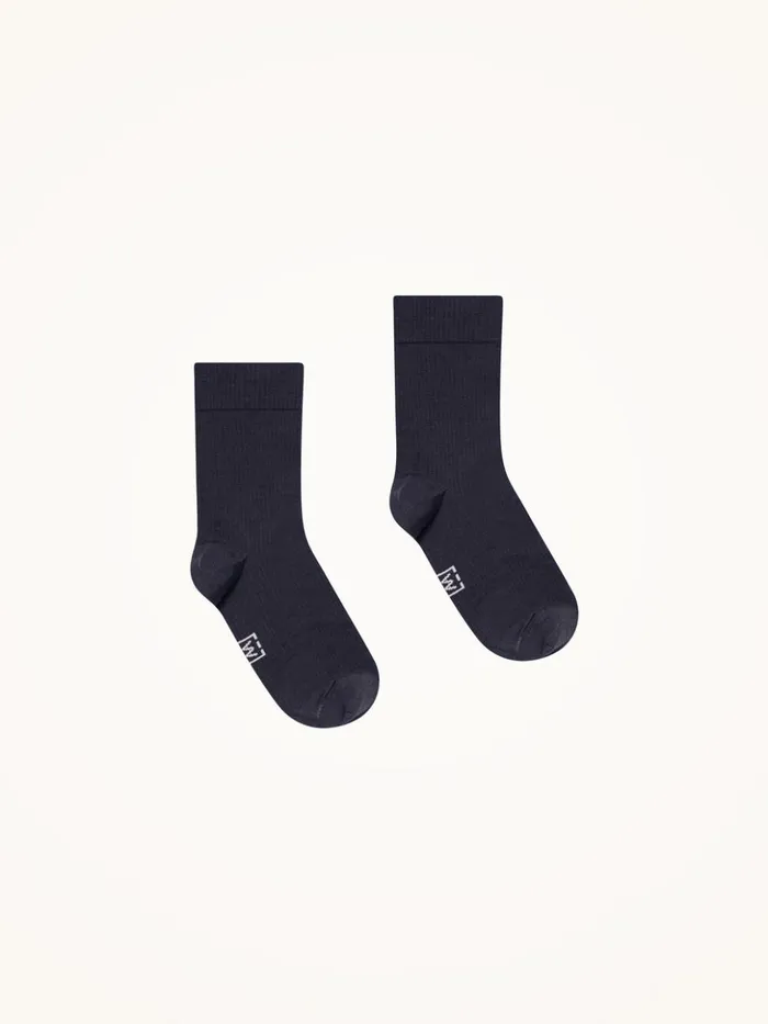 Wolford Merino Rib Support Socks Deep Night Women Socks