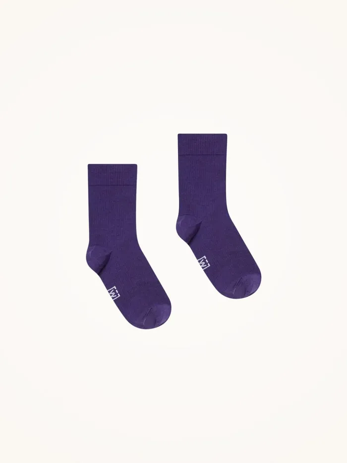 Wolford Merino Rib Support Socks Purple Space Women Socks