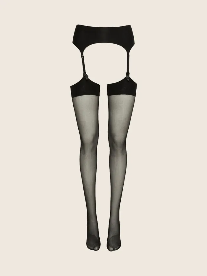 Wolford Satin Stocking Belt Black Women Underdresses and Underskirts Wolford Satin Stocking Belt Black Women Underdresses and Underskirts