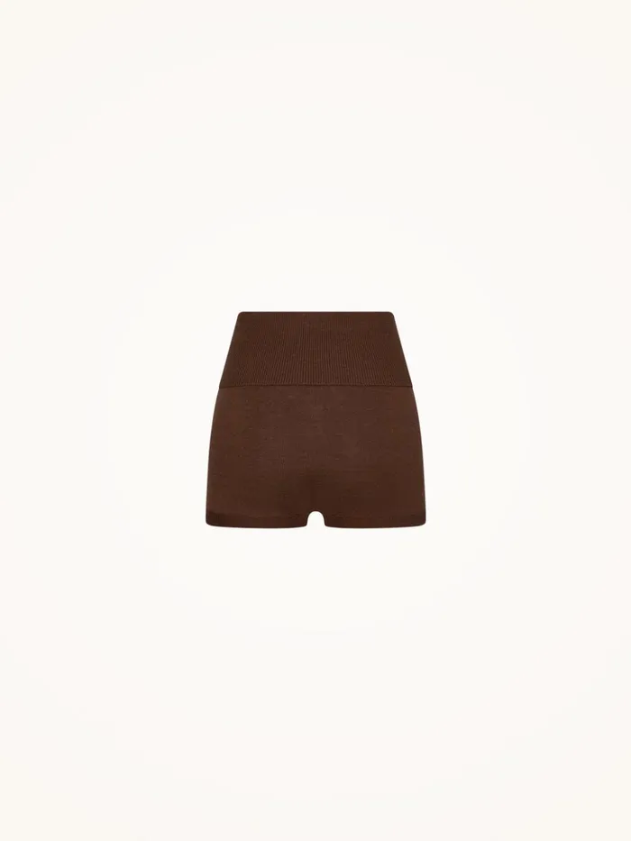 Wolford The Merino Shorts Umber Women Leggings and Bikers