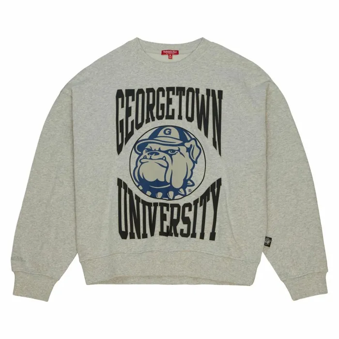 Women039s Hoodies and Sweatshirts Mitchell and Ness Women039s Logo Lightweight Crew 30 Georgetown University Women039s Hoodies and Sweatshirts Mitchell and Ness Women039s Logo Lightweight Crew 30 Georgetown University