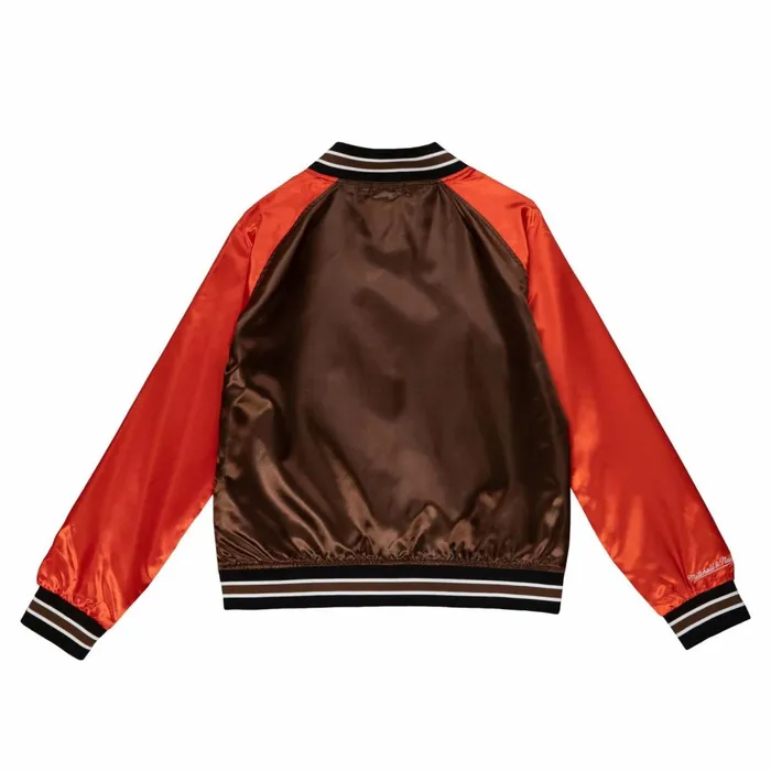 Women039s Jackets and Outerwear Mitchell and Ness Women039s Satin Jacket 20 Cleveland Browns Women039s Jackets and Outerwear Mitchell and Ness Women039s Satin Jacket 20 Cleveland Browns