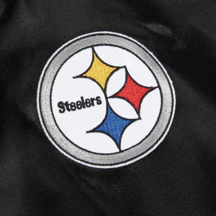 Women039s Jackets and Outerwear Mitchell and Ness Women039s Satin Jacket 20 Pittsburgh Steelers Women039s Jackets and Outerwear Mitchell and Ness Women039s Satin Jacket 20 Pittsburgh Steelers