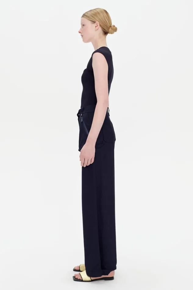 Women Abia Tee Midnight Jonathan Simkhai Tops and Bodysuits