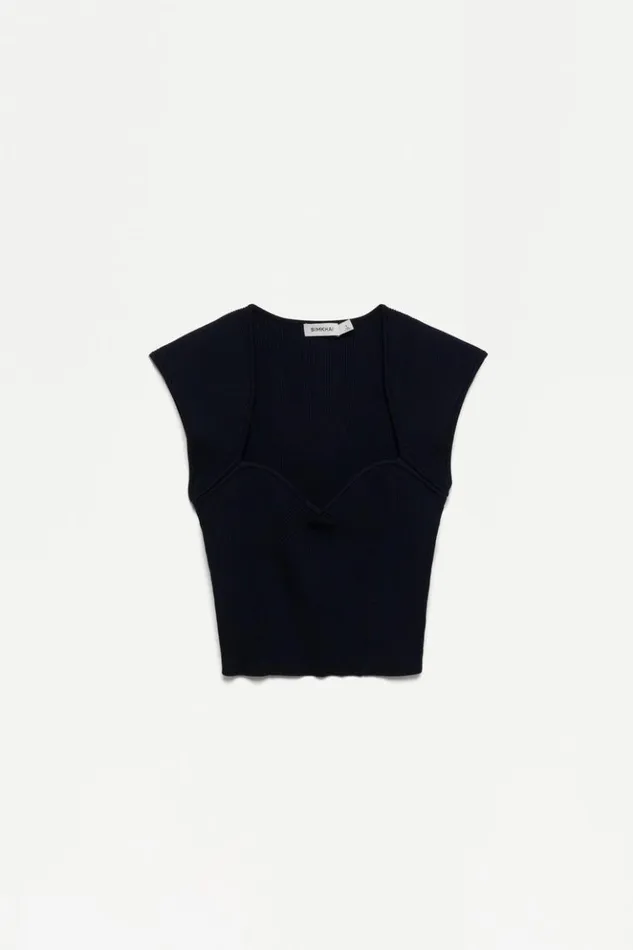 Women Abia Tee Midnight Jonathan Simkhai Tops and Bodysuits