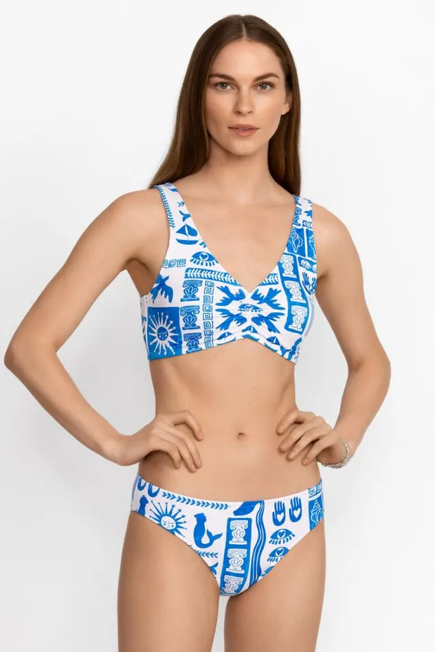 Women ACANTHA RUCHED BIKINI TOP Calliope Johnny Was Swim and Resort