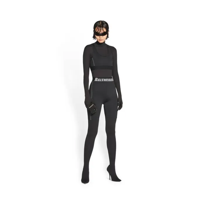 Women Activewear Balenciaga Cycling Shorts In Black