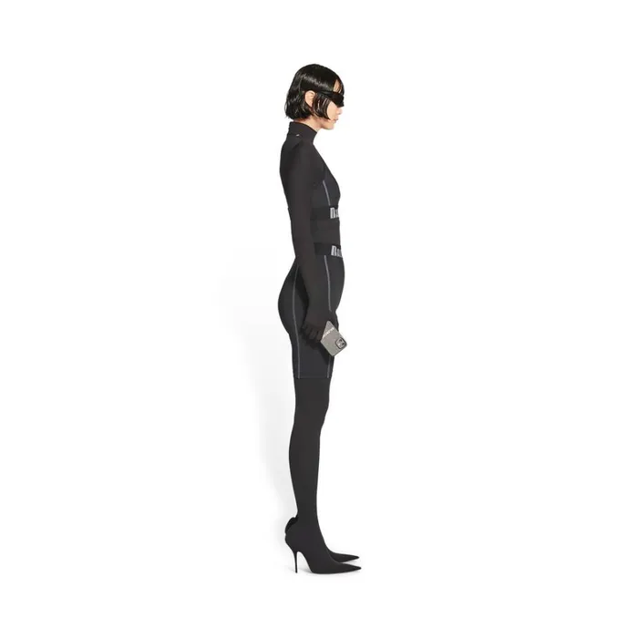 Women Activewear Balenciaga Cycling Shorts In Black