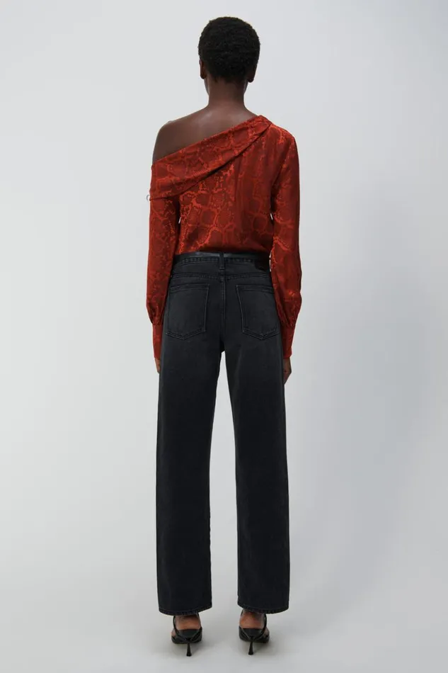 Women Alice Top Carmine Python Jonathan Simkhai Tops and Bodysuits
