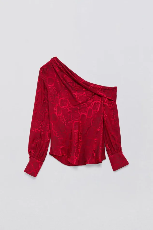 Women Alice Top Carmine Python Jonathan Simkhai Tops and Bodysuits