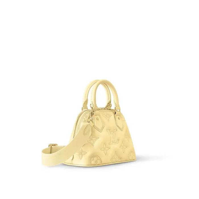 Women Alma Bag Louis Vuitton Louis Vuitton Banana Yellow M59821 Alma BB 8211 Louis Vuitton Handbag Store