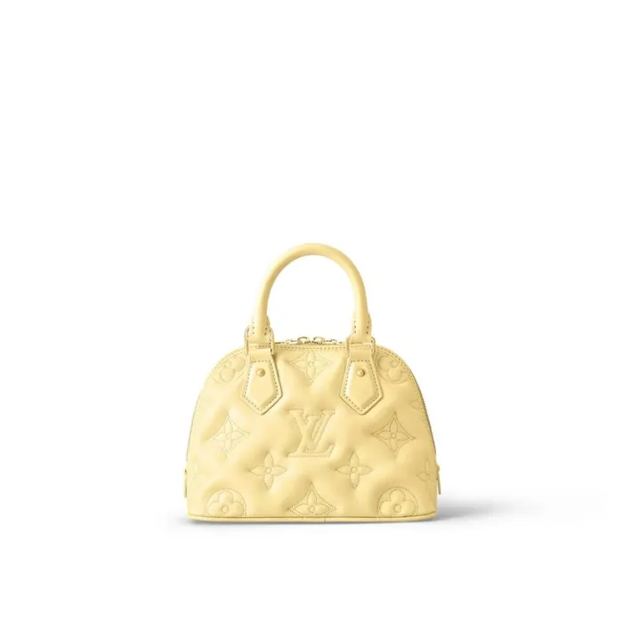 Women Alma Bag Louis Vuitton Louis Vuitton Banana Yellow M59821 Alma BB 8211 Louis Vuitton Handbag Store