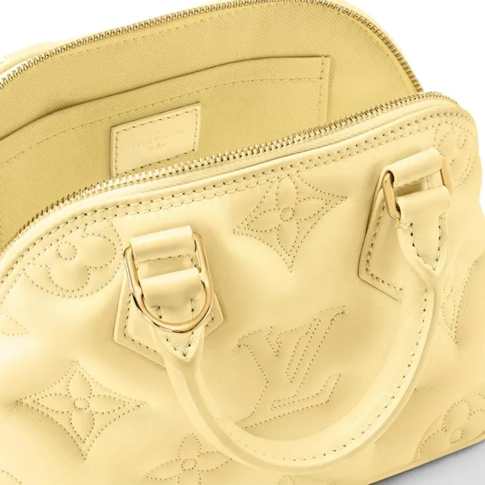 Women Alma Bag Louis Vuitton Louis Vuitton Banana Yellow M59821 Alma BB 8211 Louis Vuitton Handbag Store
