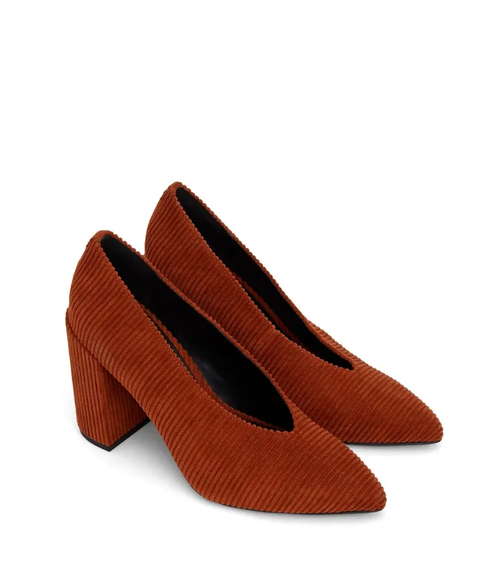 Women Amari Vegan High Heels Orange Matt and Nat Heels
