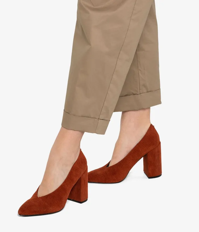Women Amari Vegan High Heels Orange Matt and Nat Heels