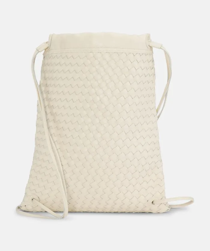 Women Backpacks Ilse Jacobsen String Backpack 8211 Egg White Silver Women Backpacks Ilse Jacobsen String Backpack 8211 Egg White Silver