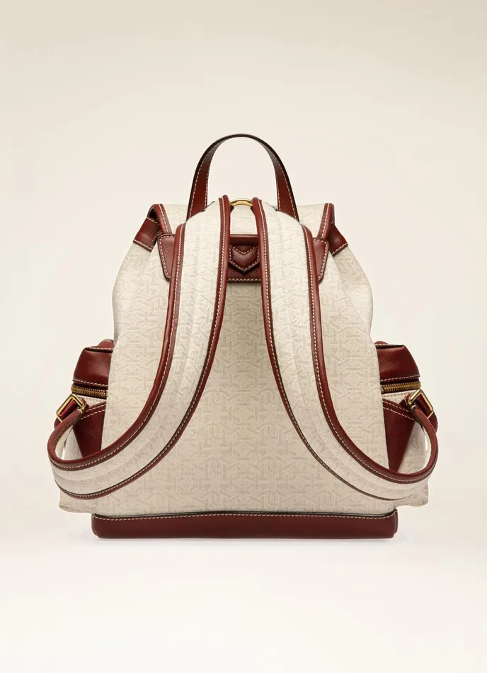 Women Bally Backpacks Cliford Small 8211 Linen Backpack In Natural