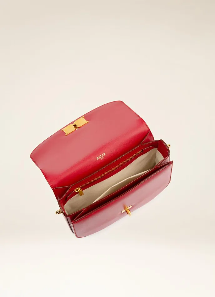 Women Bally Crossbody Bags Beckie 8211 Leather CrossBody Bag In Red