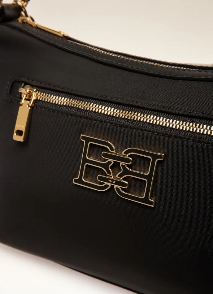 Women Bally Crossbody Bags Eyfel 8211 Nylon Crossbody Bag In Black