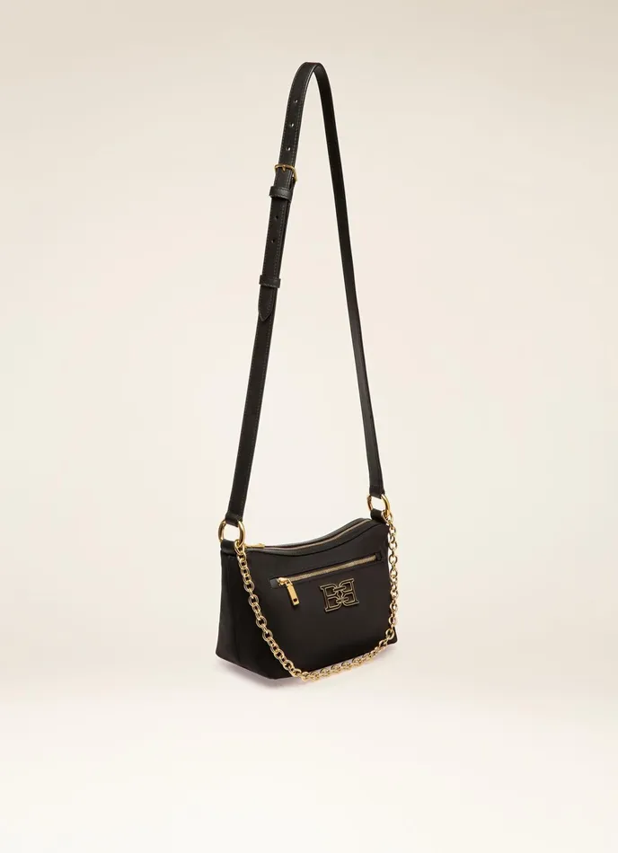 Women Bally Crossbody Bags Eyfel 8211 Nylon Crossbody Bag In Black