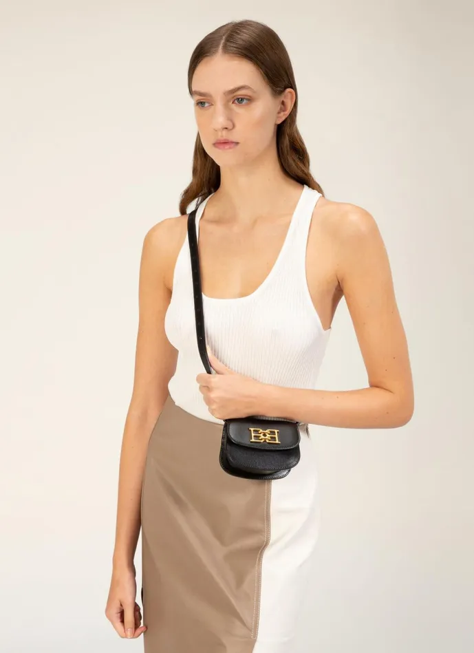 Women Bally Mini And Belt Bags Baily XS 8211 Leather Accessory In Black