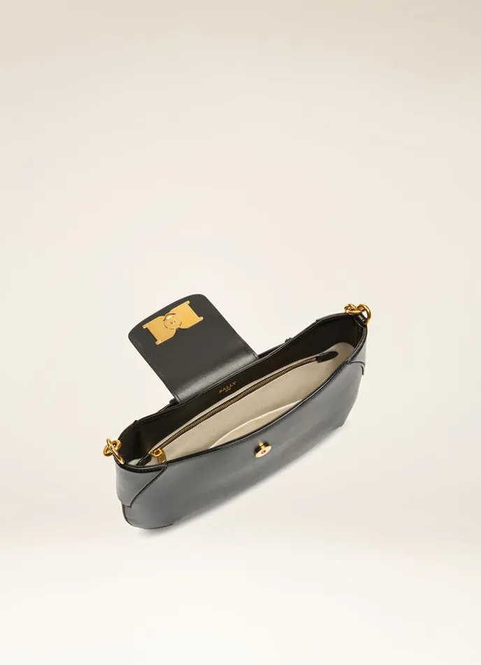 Women Bally Shoulder Bags Breanne 8211 Leather Shoulder Bag In Black