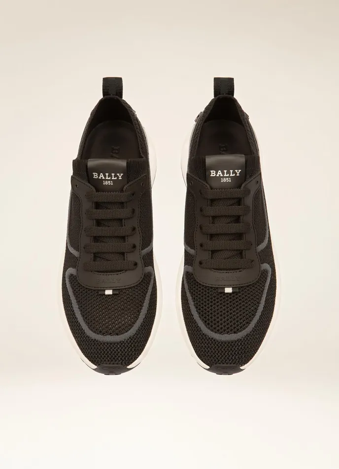 Women Bally Sneakers Davyn 8211 Polyester Mix Sneakers In Black