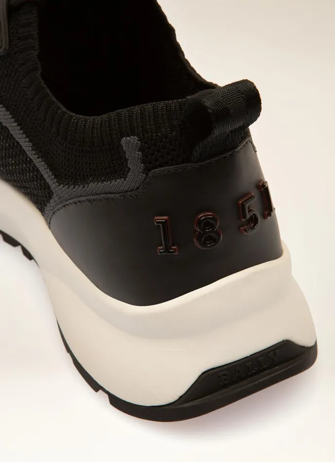 Women Bally Sneakers Davyn 8211 Polyester Mix Sneakers In Black