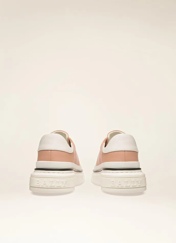 Women Bally Sneakers Maily 8211 Leather Sneakers In Pink