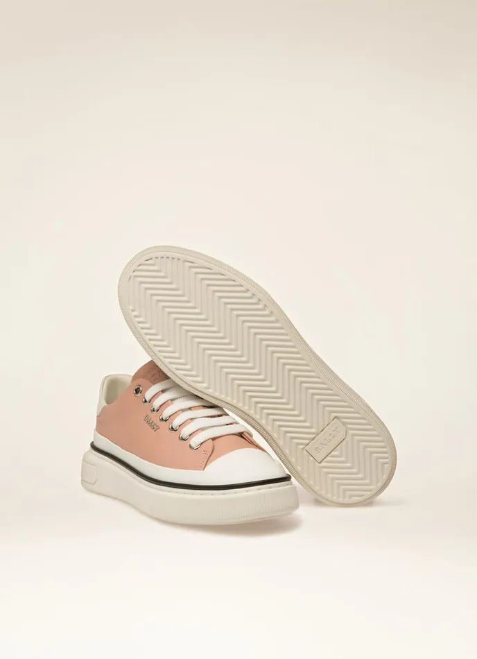 Women Bally Sneakers Maily 8211 Leather Sneakers In Pink