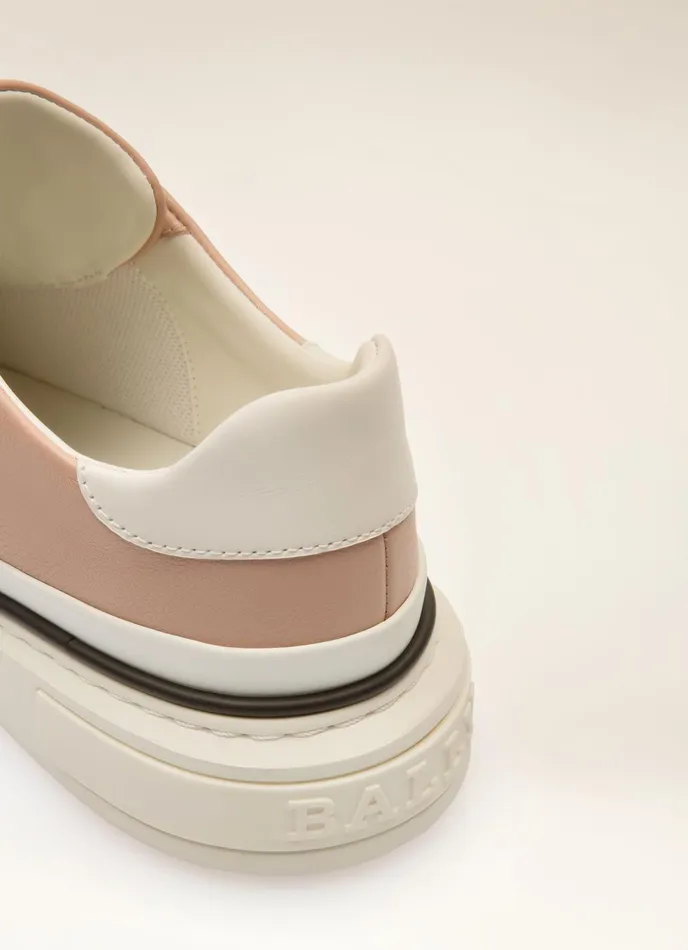 Women Bally Sneakers Maily 8211 Leather Sneakers In Pink