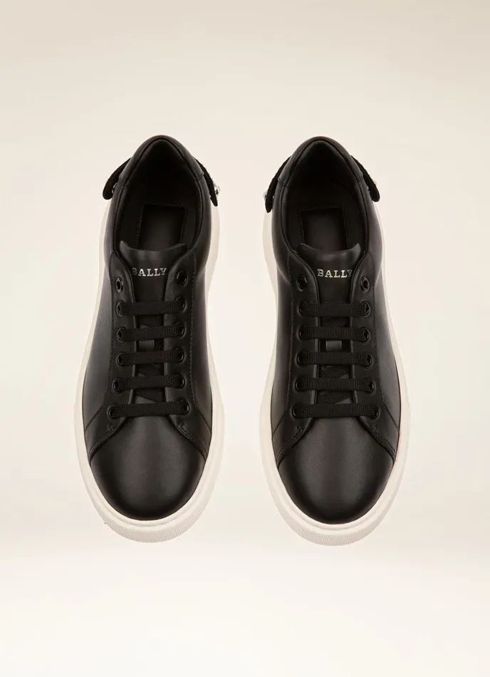 Women Bally Sneakers Malya 8211 Leather Sneakers In Black