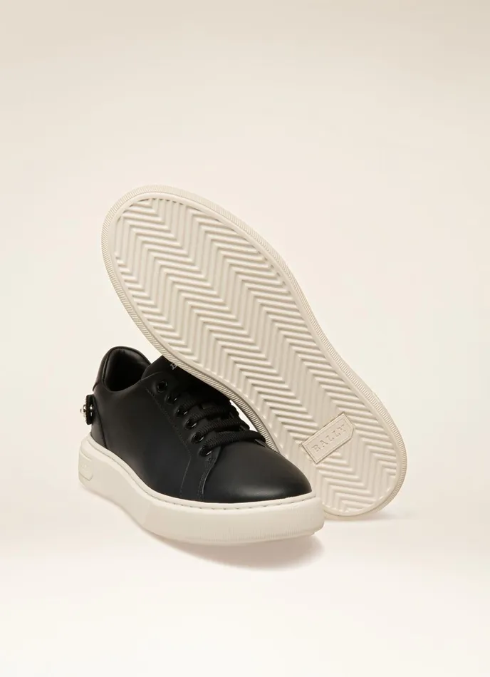 Women Bally Sneakers Malya 8211 Leather Sneakers In Black