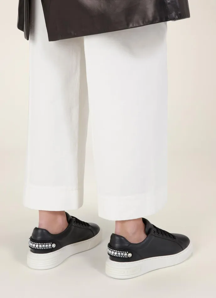 Women Bally Sneakers Malya 8211 Leather Sneakers In Black