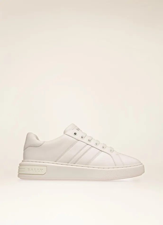 Women Bally Sneakers Mandye 8211 Leather Sneakers In White