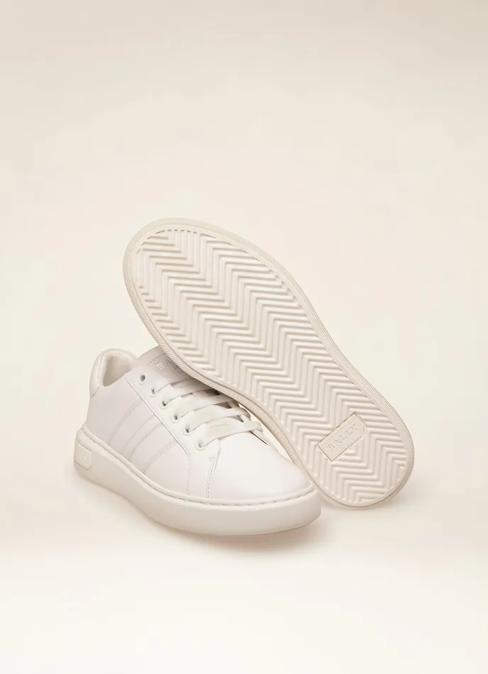 Women Bally Sneakers Mandye 8211 Leather Sneakers In White
