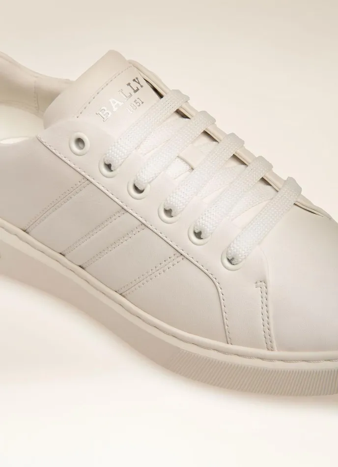 Women Bally Sneakers Mandye 8211 Leather Sneakers In White