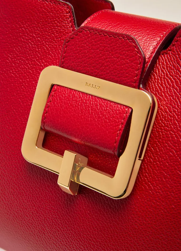 Women Bally Top Handle Bags Jorah 8211 Leather Top Handle Bag In Red