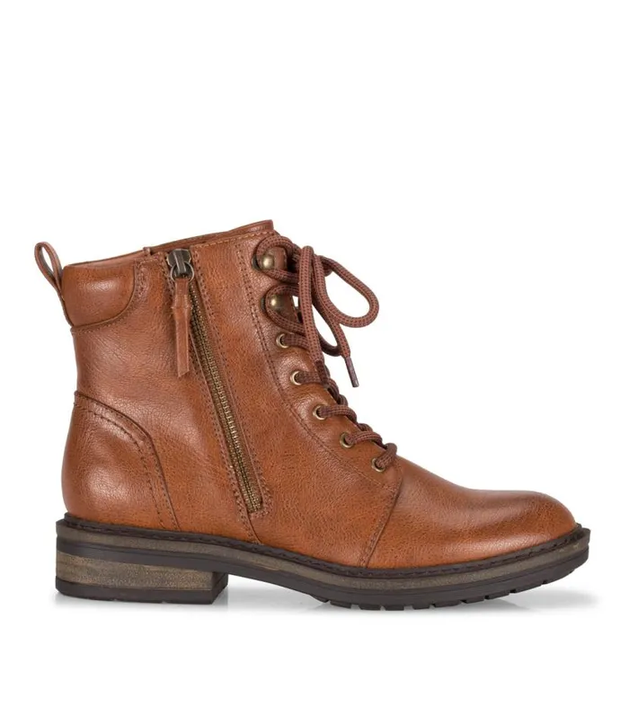 Women Baretraps Booties Amysue Lace Up Bootie Cognac Women Baretraps Booties Amysue Lace Up Bootie Cognac