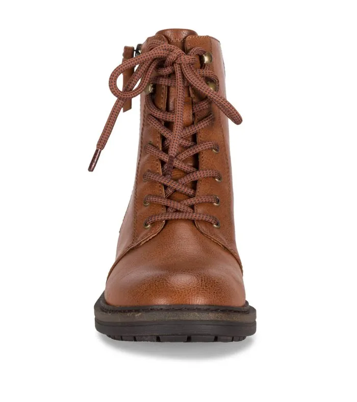 Women Baretraps Booties Amysue Lace Up Bootie Cognac Women Baretraps Booties Amysue Lace Up Bootie Cognac