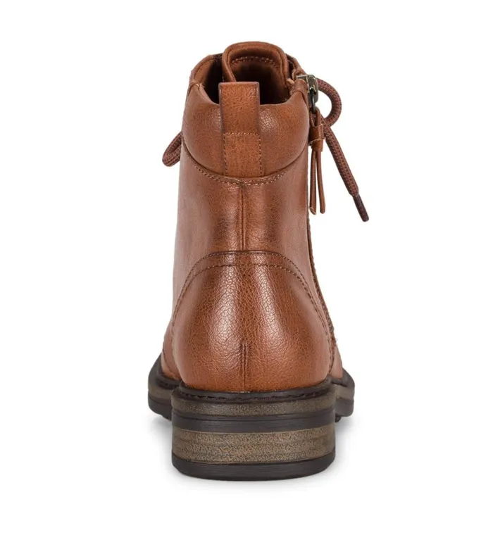 Women Baretraps Booties Amysue Lace Up Bootie Cognac Women Baretraps Booties Amysue Lace Up Bootie Cognac