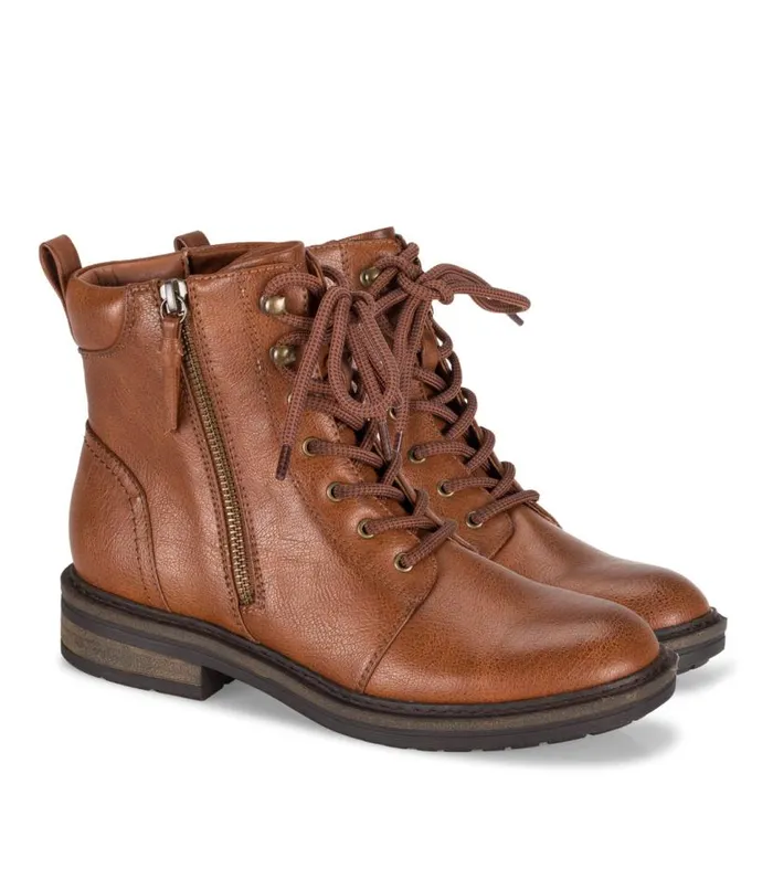 Women Baretraps Booties Amysue Lace Up Bootie Cognac Women Baretraps Booties Amysue Lace Up Bootie Cognac