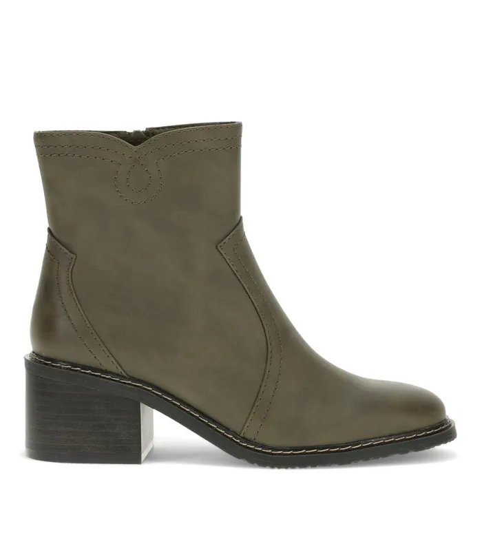Women Baretraps Booties Calloway Block Heel Bootie Moss Mist Women Baretraps Booties Calloway Block Heel Bootie Moss Mist